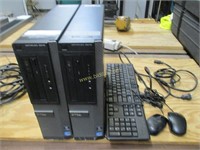 (2) Dell OptiPlex 3010 Desktop Computers.