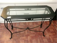 Black sofa table