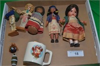 ASSORTED SEMINOLE, AFRICAN,INDIAN DOLLS