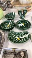 Cabbage leaf dishes etc