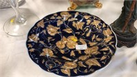 Blue/giold dish