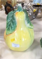 Yellow ceramic pear