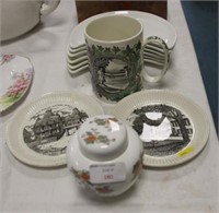 Wedgwood bi centenary plates. mug etc.