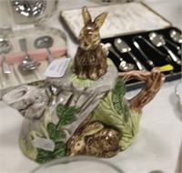 Unusual ceramic rabbit teapot