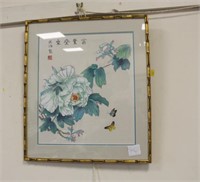 Japanese print and gold frame