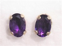 Sterling Amethyst earrings