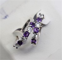 Sterling Amethyst earrings