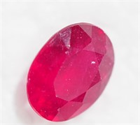 Genuine ruby gemstone