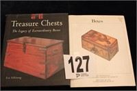 TWO BOOKS ABOUT BOXES & CHESTS