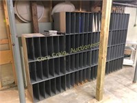 Large set of metal bins (set of 15)