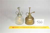 Lot of 2 Vintage Sprayers, One Glass - the