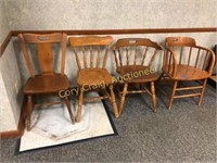 (4) wood chairs