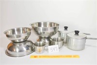 Stainless Steel Mixing Bowl Set & 2 Small