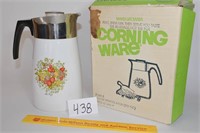 Corningware Spice-o-life 10 Cup Percolator w/Box