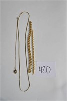 Lot of 3 Necklaces & 1 Bracelet