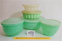 5 Pc. Vintage Tupperware Including 2 Jell-O Molds
