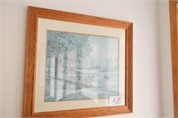 Framed Fred Thrasher Print - Waiting With the