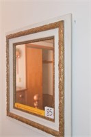 Large Antique Mirror w/Wood Frame