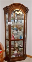 Corner Curio Type  Cabinet w/Light 77.75" T X