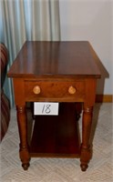 Matching Pair of Cherry End Tables 25.5" T X