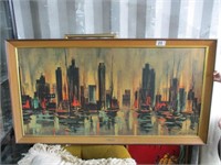 Metropolitan Harbor -Allen McClain Print