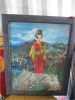 1960's painting of lady- by David Eagle age13