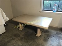 Modern style white washed coffee table