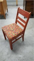 Red wood chair