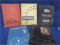 1955 -56 -57 -60 -61 spencerian yearbook