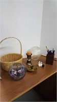 Candle holders, vase, pencil holder +