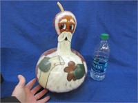 hand painted santa gourd