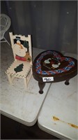 Heart Stool & doll Decor chair