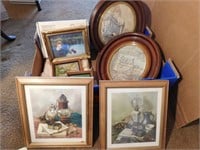 Lot-Framed Pictures, Table Cloth/Napkins(New)