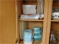 Contents of 5 Shelves-Corelle Dishes & Glasses,