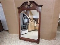 Mirror w/Wooden Frame