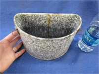 graniteware half-moon shape pot