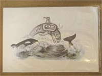 "The Orca" Sue Coleman print, 9" x 6 1/4"
