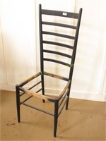 Set: 8 tall ladder back chairs