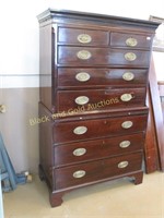 Awesome mahogany 7-drawer chest on chest