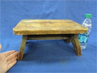 small old wooden stool - 6 inch tall