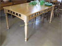 Oak 60" by 38" dining table