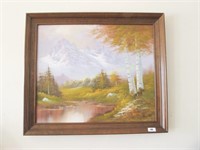 Framed oil on canvas, signed Smith