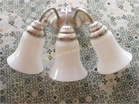 Three bulb vanity light fixture