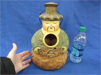 japanese pottery birdhouse – 12 inches tall