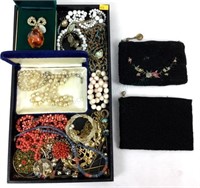 Vintage Beaded Purses & Fashion Jewelry