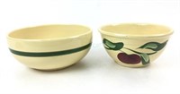 (2) Vintage Watt Pottery Bowls W/ Phillips 66