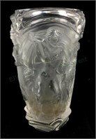 Crystal Vase W/ Harvest Motif
