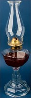 P & A Mfg. Orange & Clear Oil Lamp