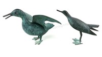 (2) Brass Bird Figures
