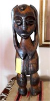 Zimbabwe Wood Carving with Table Runner